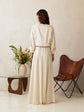 Giovanni cropped linen blazer